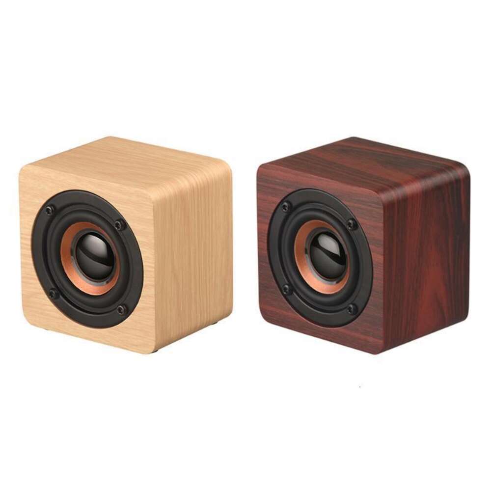 Portable Speakers Wooden BT Speaker Wireless Subwoofer Bass Powerful Sound Bar Music Speakers for Smartphone Laptop