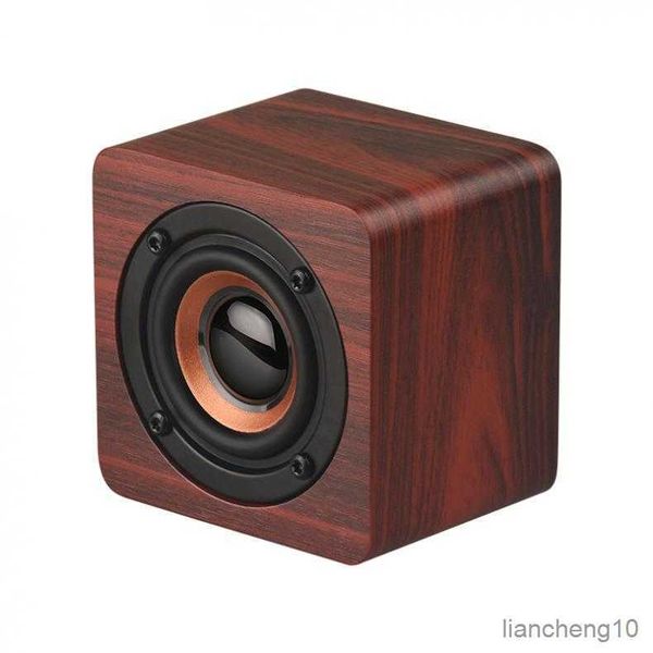 Altavoces portátiles Mini altavoz inalámbrico de madera con distancia de conexión para Smartphone PC R230725