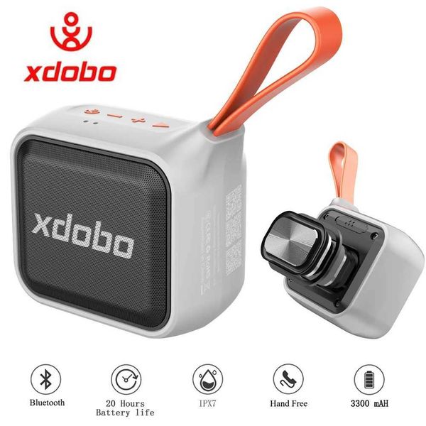 Haut-parleurs portables xdobo 12w 3300mAh haut-parleur Bluetooth ipx7 haut-parleur sans fil étanche basse basse BT tf tf playon extérieur haut-parleur J240505