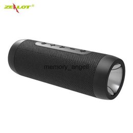 Haut-parleurs portables Zealot S22 Bluetooth haut-parleur étanche extérieur sans fil boîte de son de vélo avec lumière LED Portable Mini batterie externe Hi-Fi stéréo HKD230904