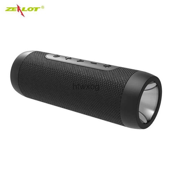 Haut-parleurs portables Zealot S22 haut-parleur Bluetooth étanche extérieur sans fil boîte de son de vélo avec lumière LED Mini batterie externe Portable Hi-Fi stéréo YQ240116