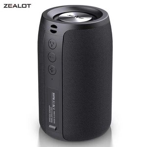 Haut-parleurs portables Zealot S32 En haut-parleur Bluetooth sans fil Mini subwoofer portable tws double paire BT5.2 15W en haut-parleur sans fil extérieur J240505