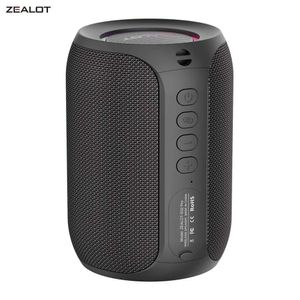 Haut-parleurs portables Zealot S32Pro Mini haut-parleur Bluetooth Pilier sans fil portable HiFi Stéréo Enceinte étanche 15W haut-parleur sans fil extérieur J240505