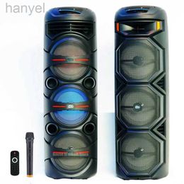 Haut-parleurs portables ZQS8301/02 Haute puissance trois 8 pouces 40W lumière LED sans fil fête DJ haut-parleurs de scène multimédia karaoké Woofer boîte de son Bluetooth24318