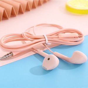 Draagbare sport 8 kleuren koptelefoon Bedraad Super Bass met ingebouwde microfoon 3,5 mm oortelefoon Bedraad handsfree voor mobiele telefoons Draadgestuurde HIFI-oortelefoon