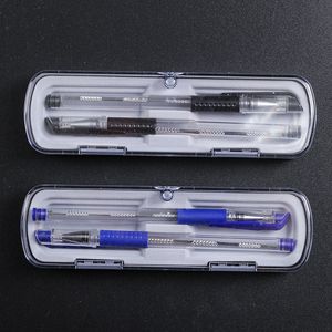Portable en acier inoxydable cigare aiguille perceuse voyage bureau stylo à bille aiguilles cigares outil accessoires vente directe d'usine