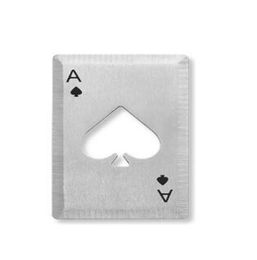 Portable en acier inoxydable bêche un ouvre-bouteille Pokershaped Playing Cards pour le lancement de la bouteille de bière et la coupe 9433693