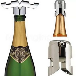 Portable En Acier Inoxydable Bouchon À Vin Scellé Sous Vide Bouteille De Champagne Bouchon Barware Bar Outils C0627X21