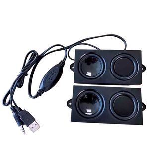 Subwoofer portátil Altavoces para computadora con conexión de entrada auxiliar de 3,5 mm de alta potencia Mini altavoz de escritorio multimedia alimentado por USB para monitor de escritorio, PC, computadora portátil, tabletas