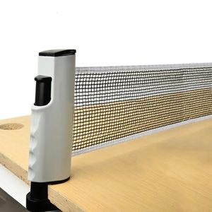 Estante de red portátil para tenis de mesa, estante de Ping Pong telescópico gratuito de 2M, plástico de alta calidad 240106