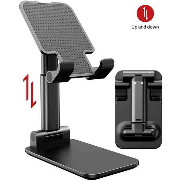 Support de tablette pliable et extensible, Support de bureau pour téléphone portable, pour iPhone iPad réglable