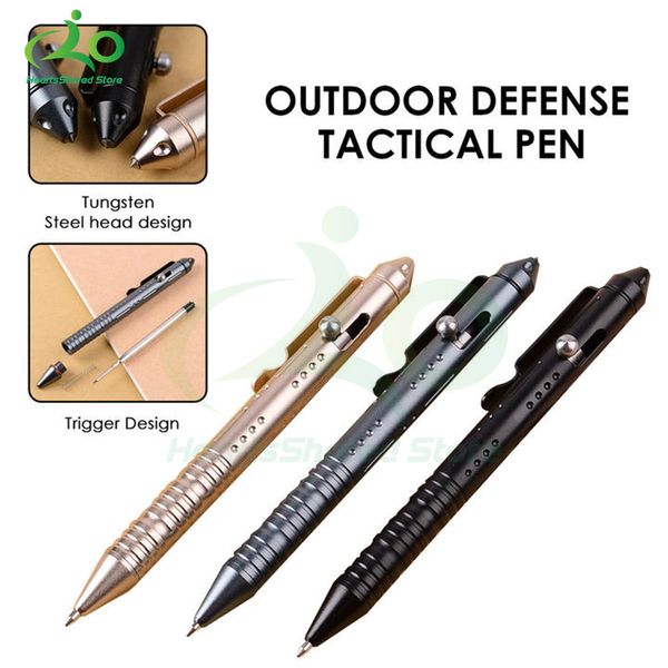 Portable Tactical Pen Selffense Glass Breakerder Aluminium ALLIAG EDC Accessoires pour le kit d'urgence du camp en plein air stylo