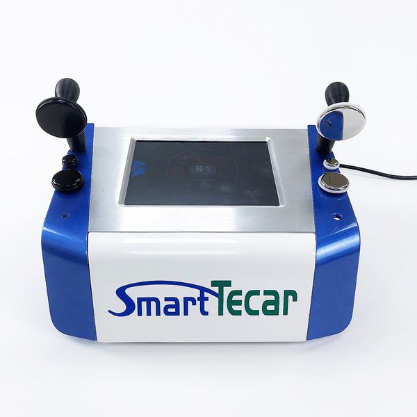 Máquina portátil de terapia de tecar Masaje de diatermia para el alivio del dolor de cuerpo completo Fascitis plantar Esguince de tobillo Masajeador Clínica de fisioterapia Equipo de radiofrecuencia