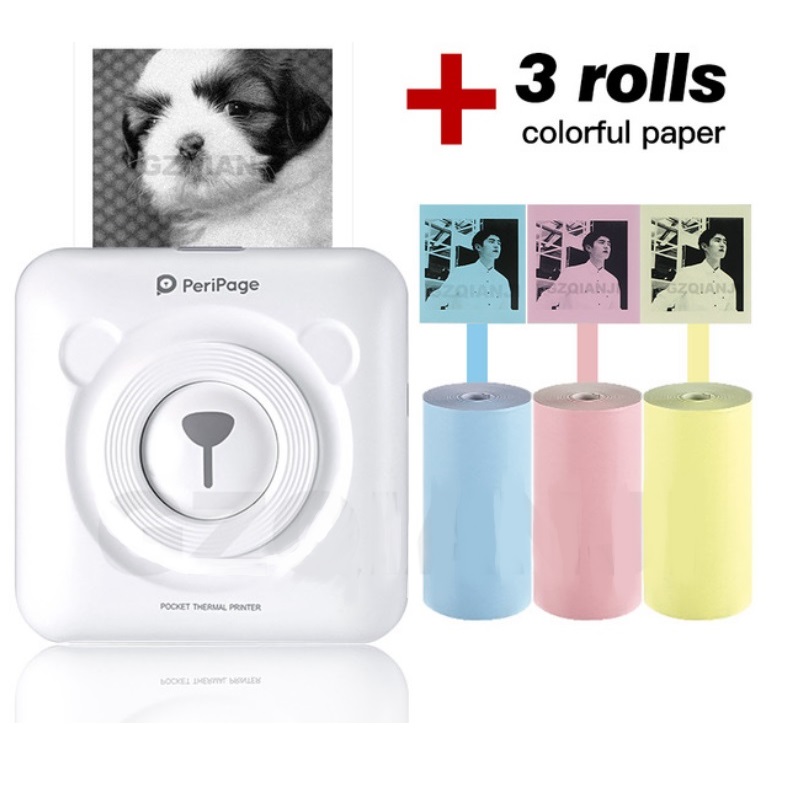 Portable Thermal Bluetooth Printer Mini Photo Pictures Printer For Mobile Android iOS Phone 58mm Pocket Machine