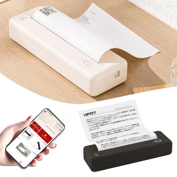 Imprimante à papier thermique Portable, sans fil, Bluetooth, Support Po Mobile 210mm/110mm, pour la maison, le bureau et les voyages