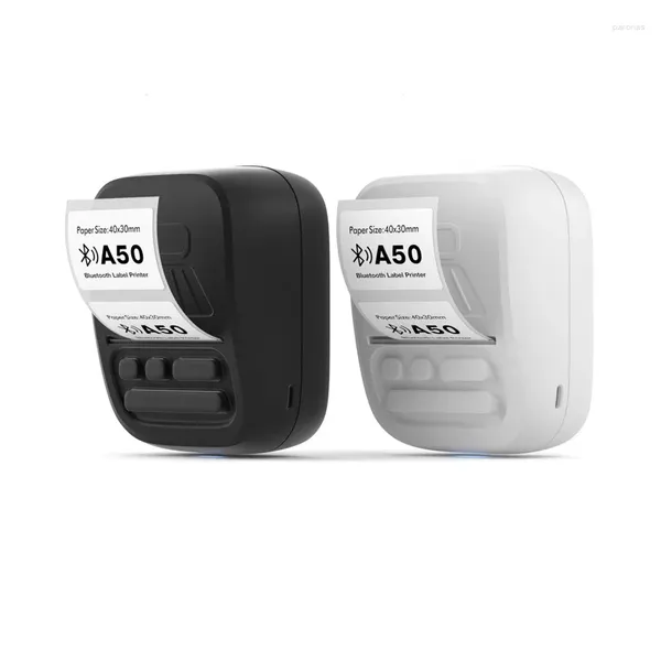 Imprimante thermique portable Bluetooth Adhesive Barcode étiquette d'étiquette d'étiquette pour le téléphone Mini Machine Prix Imprimantes
