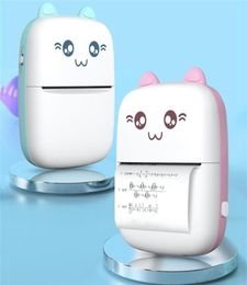 Impresoras térmicas portátiles Mini Cat Print Paper Po Pocket Thermal 57mm Impresión inalámbrica BT 200dpi Android IOS Printer216o256O216K8934229