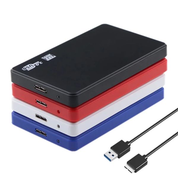 Boîtier de disque dur externe de 2.5 pouces, sans outil Portable, USB 3.0 à SATA III, 6Gbps, 2.5 pouces, pour ordinateur Portable HDD SSD, Support UASP