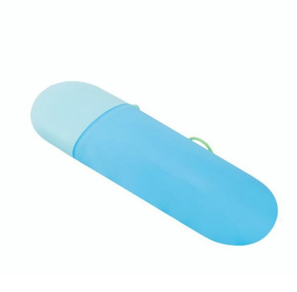 Brosse à dents portable Porte-dentifrice Boîte de protection en plastique Couvercle de tube de brosse à dents pour voyage en plein air Randonnée Camping 6 couleurs