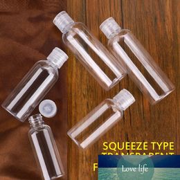 Bouteille de voyage portable 10/30/50 ml bouteilles en plastique transparentes vides pour voyage sous shampooing contenant de lotion cosmétique