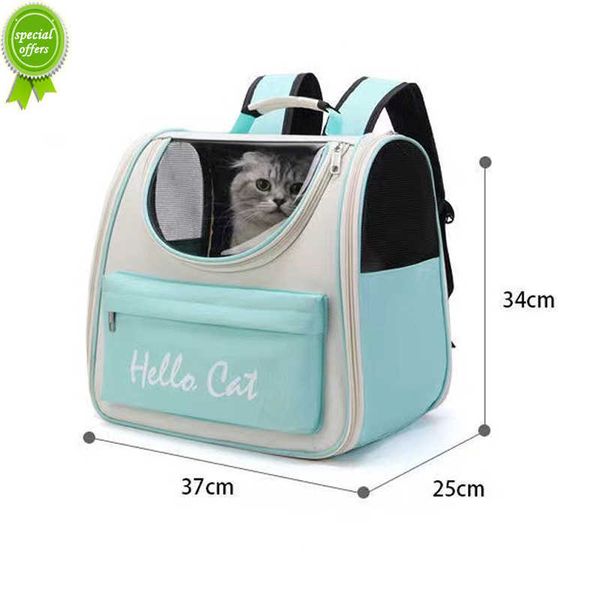 Portable voyage Pet chat transporteur sac à dos chien Double sac à bandoulière espace Capsule chat sac à dos pour petit animal sac à main chat transportant