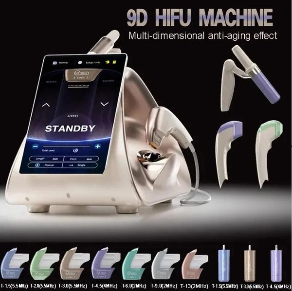 Portable TT 9d Hifu Corps minceur de cutané Resserrer les rides d'élimination de la peau Hifu Ultrasound Face Face Face Lift Forme Facial Face Face Care Machine de beauté