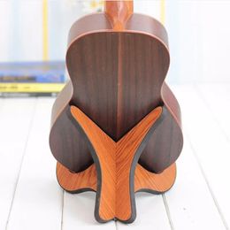 Soporte de ukelele portátil soportador de madera colapsible guitarra vertical violín de violín stand accesorios accesorios de guitarra wooden exhibición de guitarra