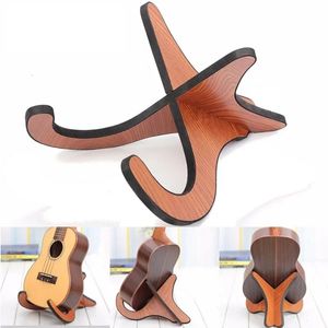 Draagbare Ukelele Houten Houder Stand Opvouwbare Verticale Gitaar Viool Display Stand Rack Accessoires