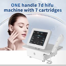 Portable ultrasonique 7D Hifu Machine de suppression des rides Lifting du visage yeux/cou/visage peau serrant le corps amincissant façonnant l'instrument de beauté Anti-âge