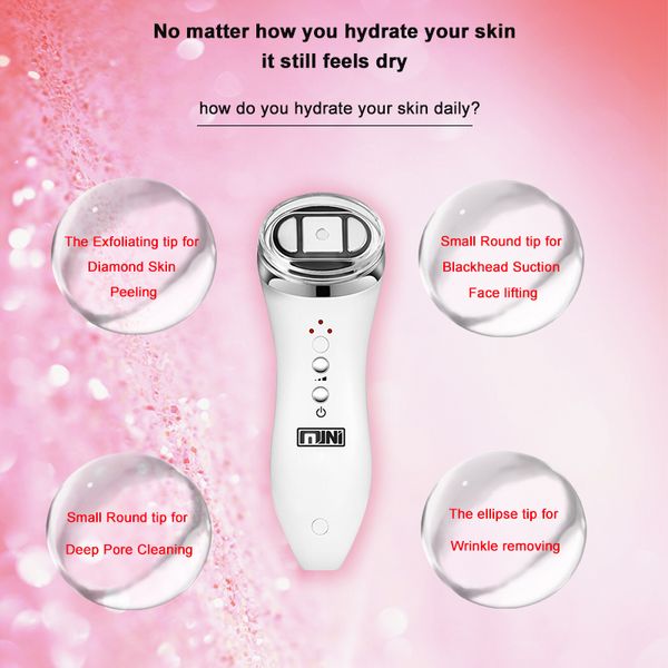 Portable ultrasonique bipolaire RF radiofréquence LED Mini Hifu ultrasons levage Machine faciale soins de la peau masseur lifting maison