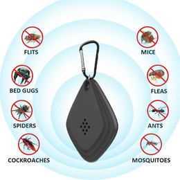 Répulsif anti-moustique électronique USB portable, porte-clés ultrasonique, tueur de moustiques, insectes volants, araignées, répulsif antiparasitaire pour la maison, le Camping en plein air