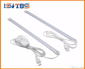 Draagbare USB LED-nachtlampje DC 5V Harde stijve leeslamp Strips LEDs Buislamp Bureau Tafel Boek Werkstudieverlichting6416739