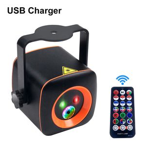 Projecteur Laser Portable USB RG, lumière de fête RGB LED 32 motifs, lumière de scène à effet