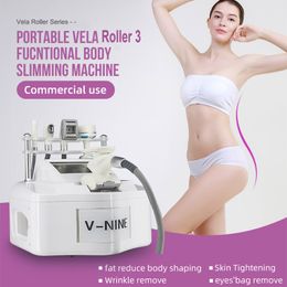 Portable Vela Roller Cavitation Slimming Traitement RF Resserrer la peau Élimination des rides gras dissoudre la machine 5 poignées