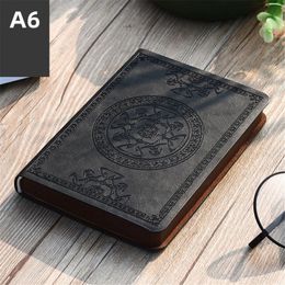 PORTABLE VINTAGE PU PU Le cuir Notebook Journeau Notepad Stationnery Gift 240420