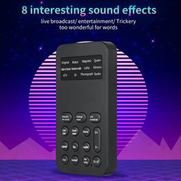 Portable Voice Converter mobiele telefoon computer Universal Voice Camouflage Changer Game Sound Card Microfoon Microfoon Voice Device M C3L6 240411