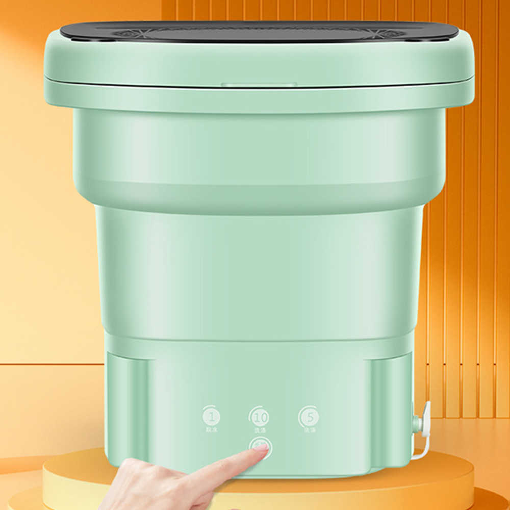 Portable Washing Machine Underwear with Drain Bucket Socks Clothes Washer Camping Folding Mini Washing Machine Home Appliance