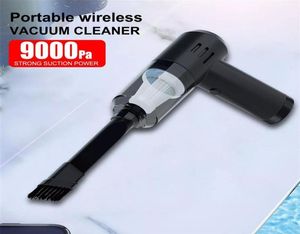 Aspiradora portátil para coche, aspirador húmedo y seco para electrodomésticos, potencia de 120W, succión de 9000pa, mini limpiador inalámbrico 2022 nuevo 196H8850762