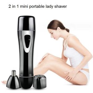 Portátil Wet Dry Electric Women Pubic Hair Trimmer Bikini Body Shaver Lady Área privada Clipper Parte íntima Razor Nariz Corte de pelo 231220