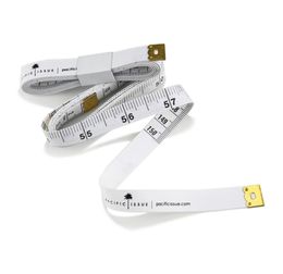 Regla de medición de cuerpo blanco portátil, medidores de anillos a medida de costura en pulgadas, herramienta suave, cinta de 15M5872517