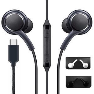 Auriculares con cable portátiles para Samsung Note 10 S20 Plus S21 ultra auriculares tipo C auriculares estéreo con micrófono