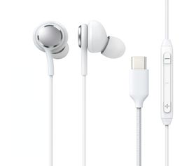 Portable bedraad type C oortelefoon hoofdtelefoon stereo oordopjes met microfoon voor Samsung S10 S20 plus S21 Ultra USBC oortelefoons6102185