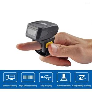 Portable Wireless 1D 2D Android Mobile Barcode Scanner Wifi BT Interface Ring Type Reader