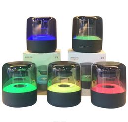 Draagbare Draadloze AI Bluetooth-Compatibele Luidspreker Kolom Subwoofer Luidspreker RGB LED Licht BT5.0 Stereo Surround mini Klankkast