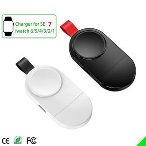 Chargeur sans fil portable pour IWatch SE 7 6 5 4 3 2 1 Station de chargement Chargeurs USB pour Apple Watch Series SE