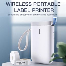 Étiquettes sans fil portatives imprimante sans encre signe d'image thermique compatible Bluetooth impression Mobile pour le ménage de bureau d'école