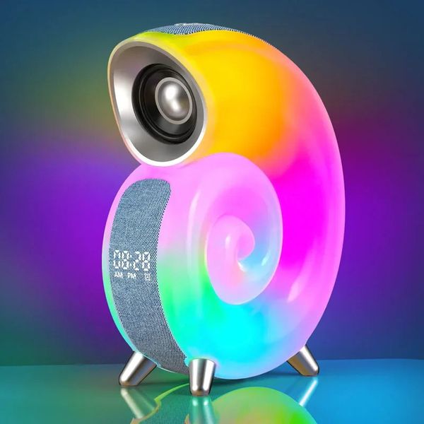 Portable sans fil Louds musique stéréo son caisson de basses ordinateur S ers Bluetooth S er App contrôle LED veilleuse lampe réveil 2THXL