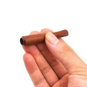 Draagbare Wood Roken Pijpen Mini Hand Pijp Woodgrain Rook Tube Tobacco Herb Sigaret Houder Rook Accessoires Tools ZL0330EPACKET