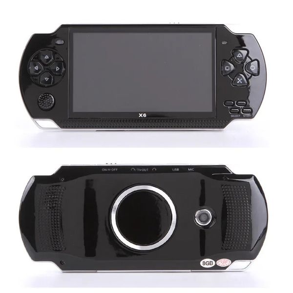 Portable X6 8 Go 128 bits Console de jeu portable 4,3 pouces PSP HD Retro Handheld Video Game Player MP4 Consolas de VideoJuegos 240521