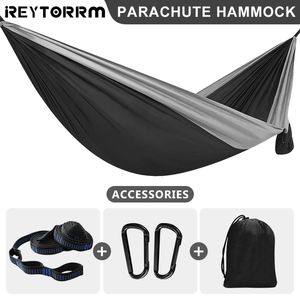 Portaledges Hamac de camping simple en plein air de 86 x 35 pouces Hamacs de parachute légers portables de haute qualité pour parc, voyage, aventure, terrasse 230619